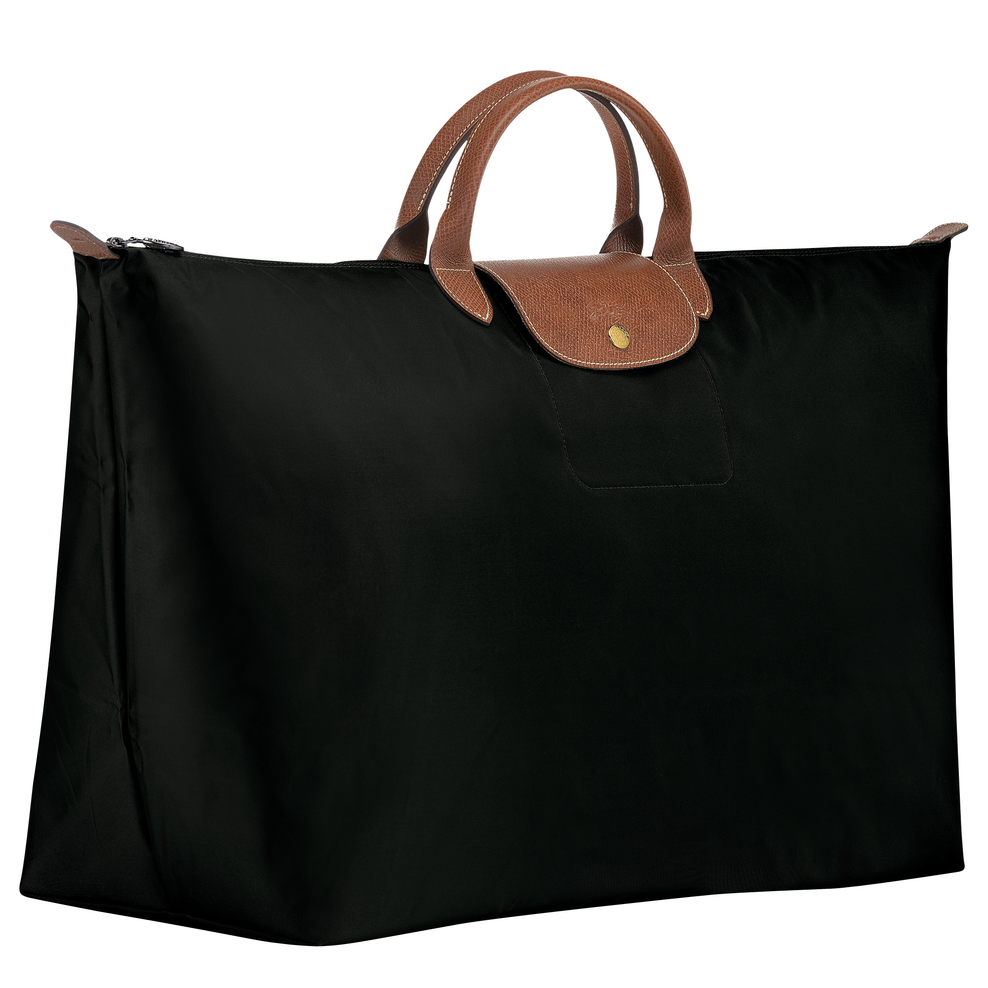 Le Pliage Original M Travel bag Black - Recycled canvas - 3