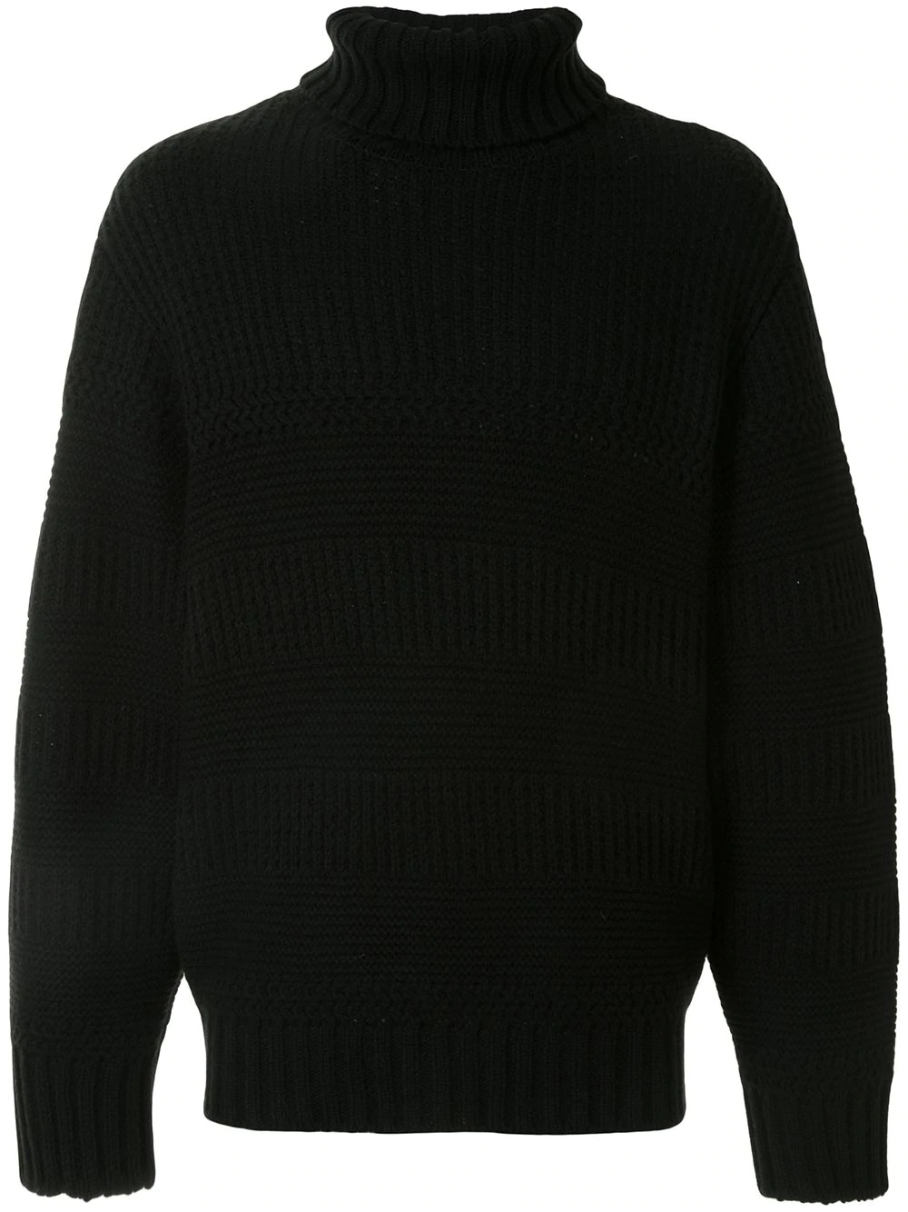 roll neck chunky knit jumper - 1