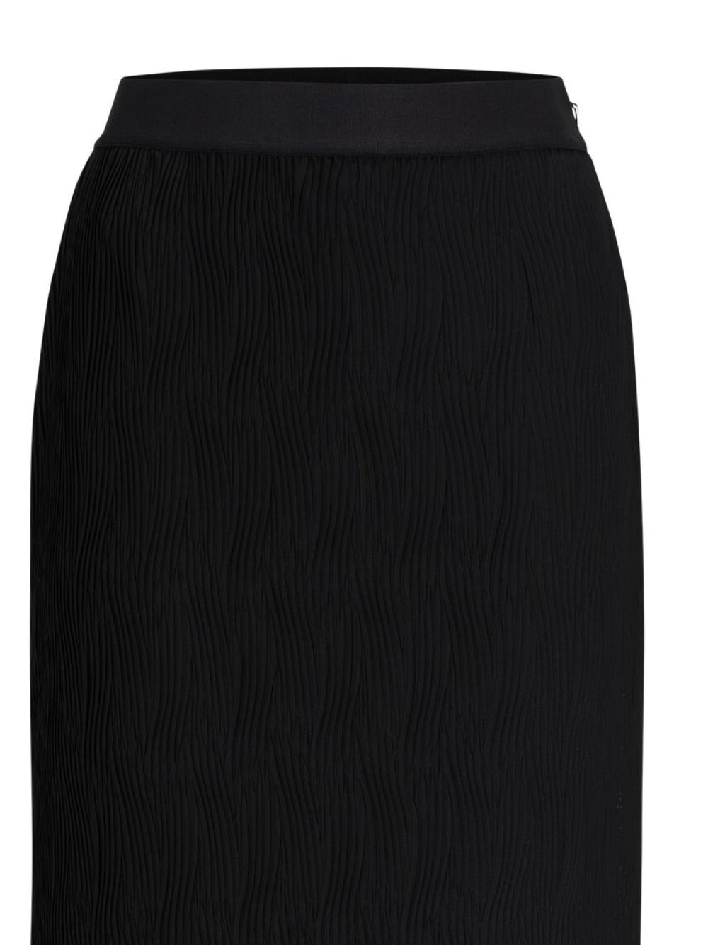 high-waisted plissé midi skirt - 2