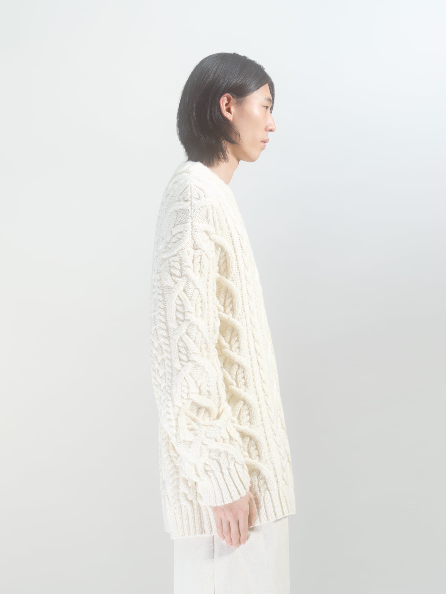 CABLE KNIT SWEATER - 3