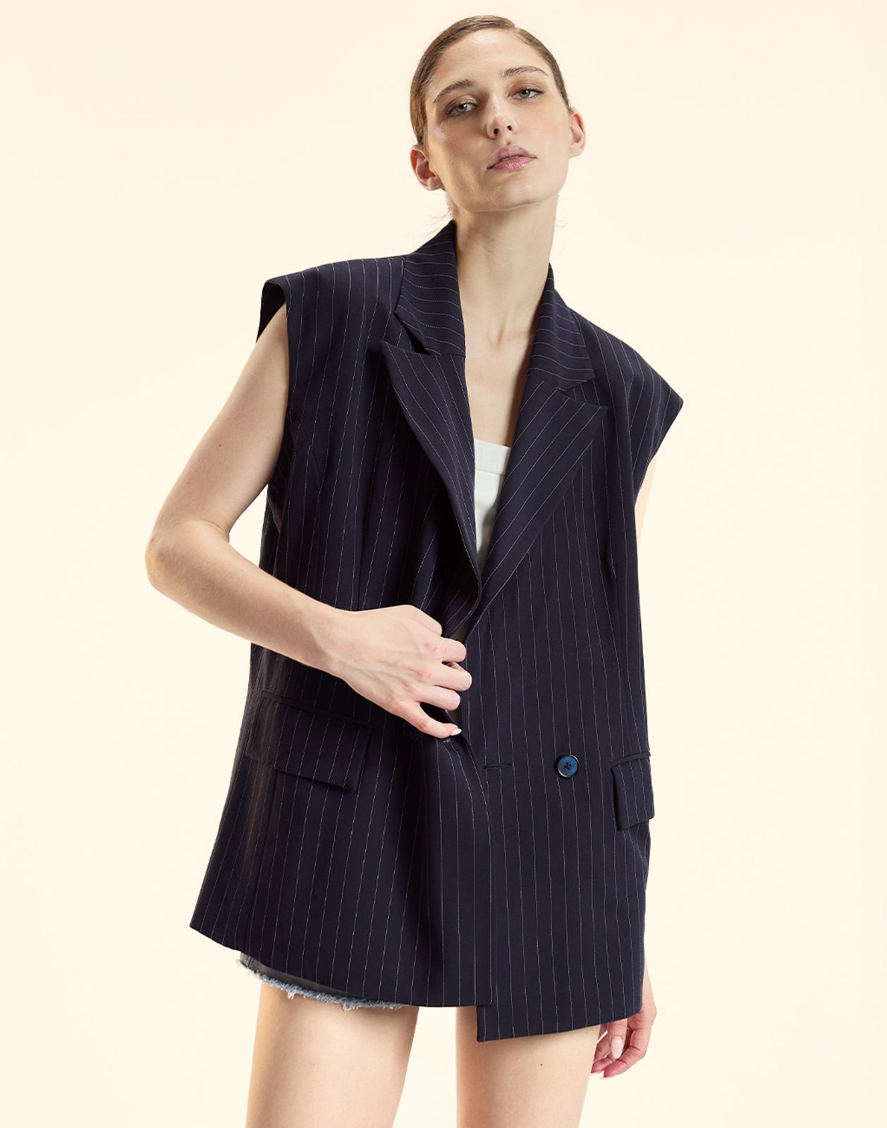 Pinstripe Vest - 4