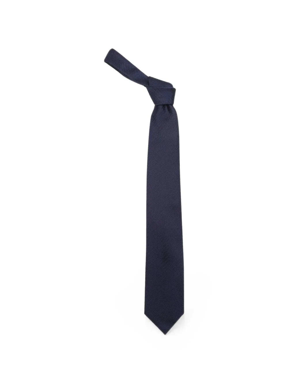 herringbone silk tie - 1