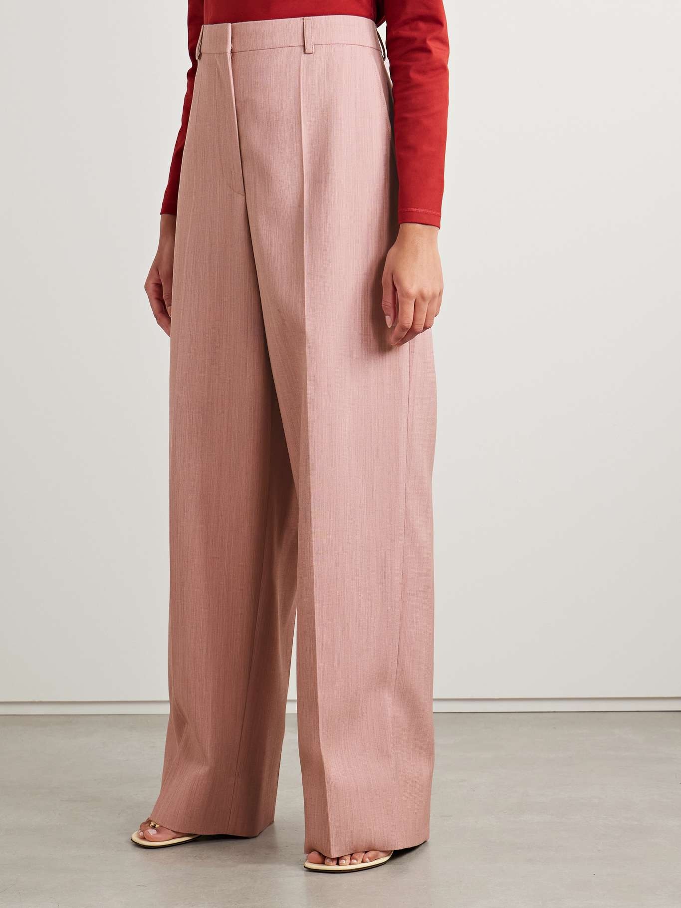 Grain de poudre wool wide-leg pants - 3