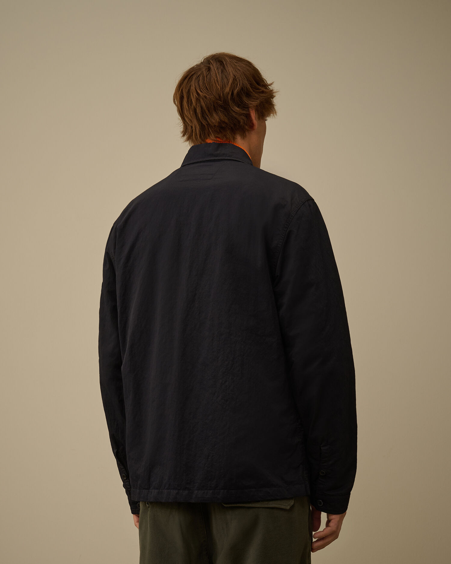 Diagonal Flatt Nylon Button Overshirt - 4