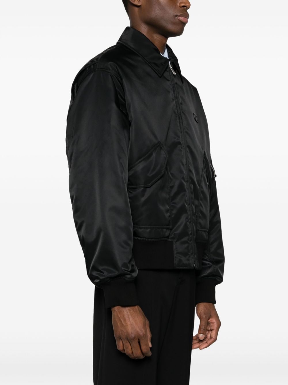 VLogo Signature-appliquÃ© bomber jacket - 3