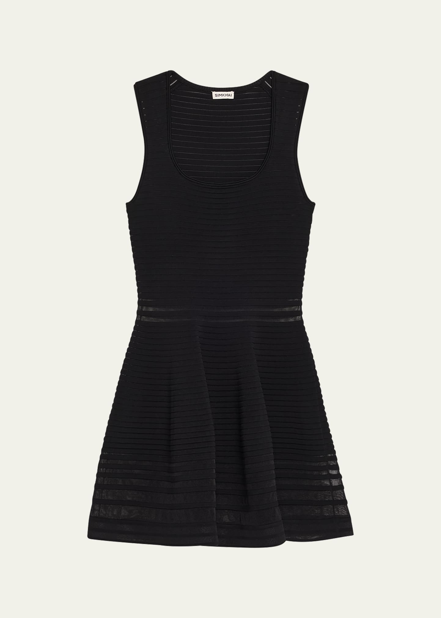 Lottie Stripe Illusion Mini Dress - 1