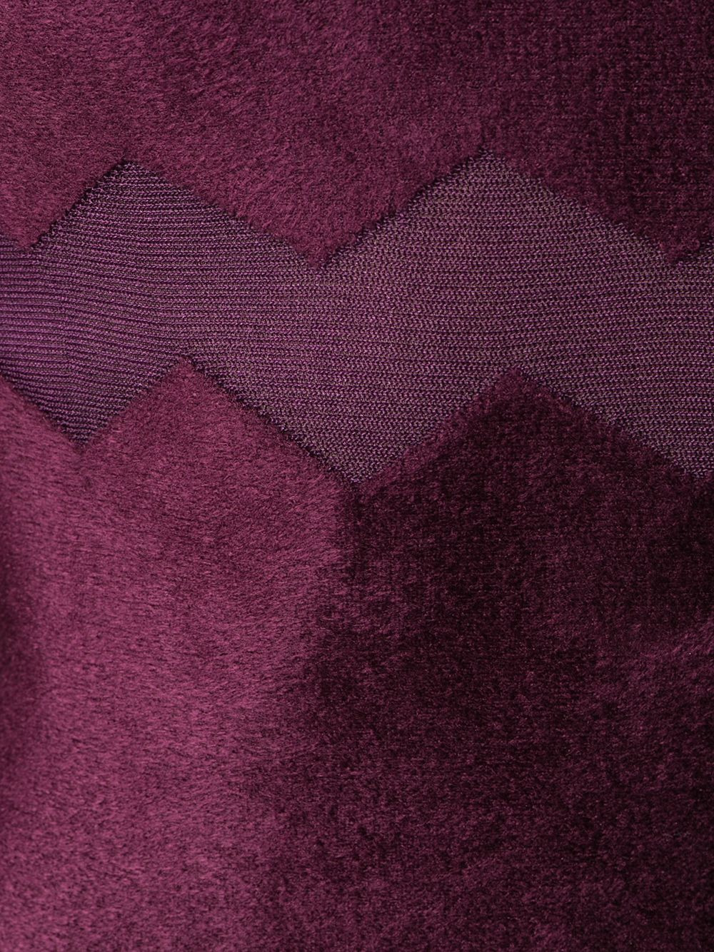 chevron-patterned midi dress - 5