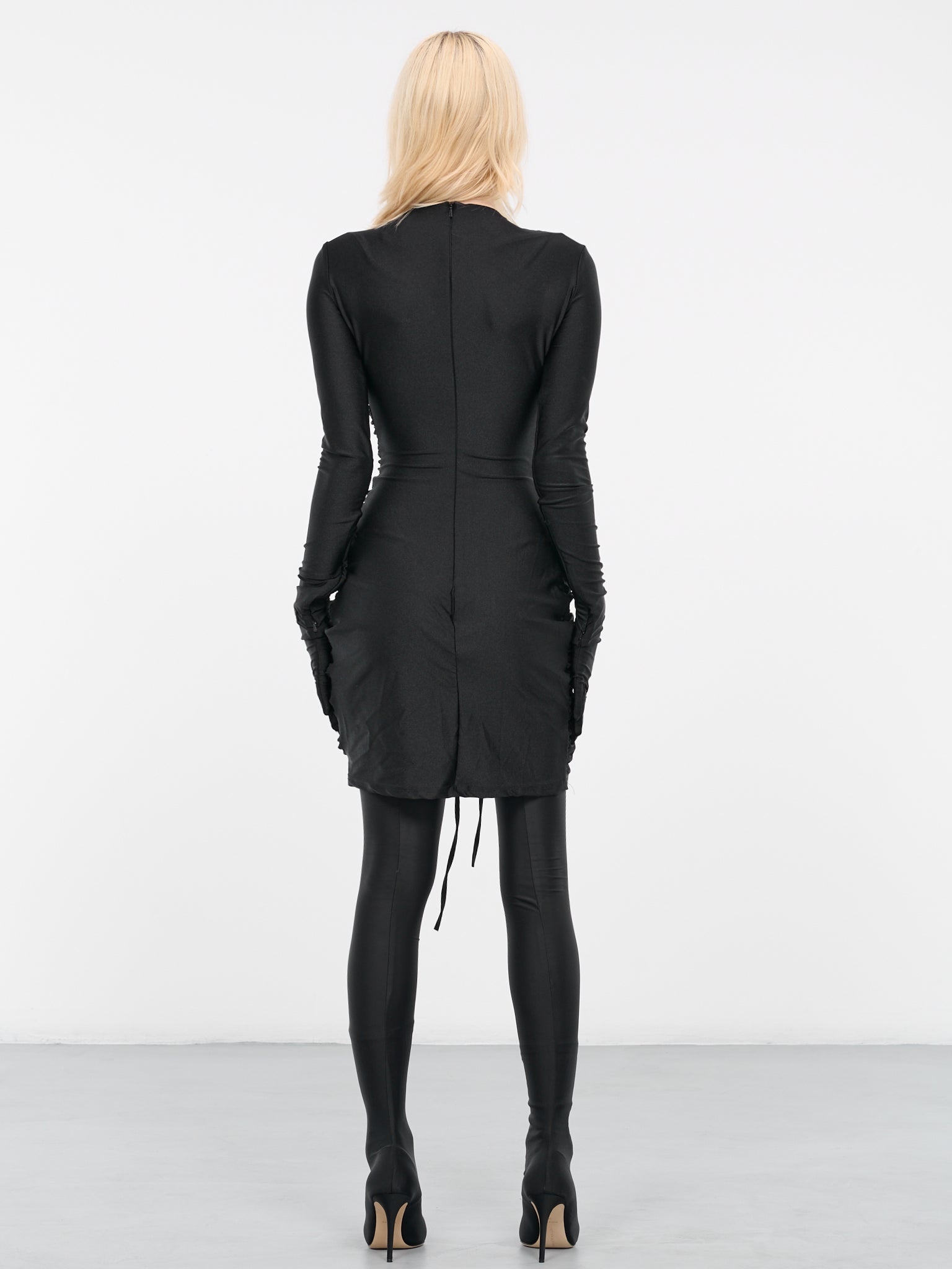 Gloved Ruched Dress - 3