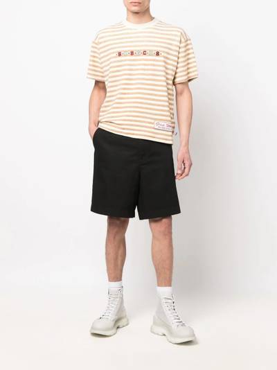 GCDS striped logo-print T-shirt outlook