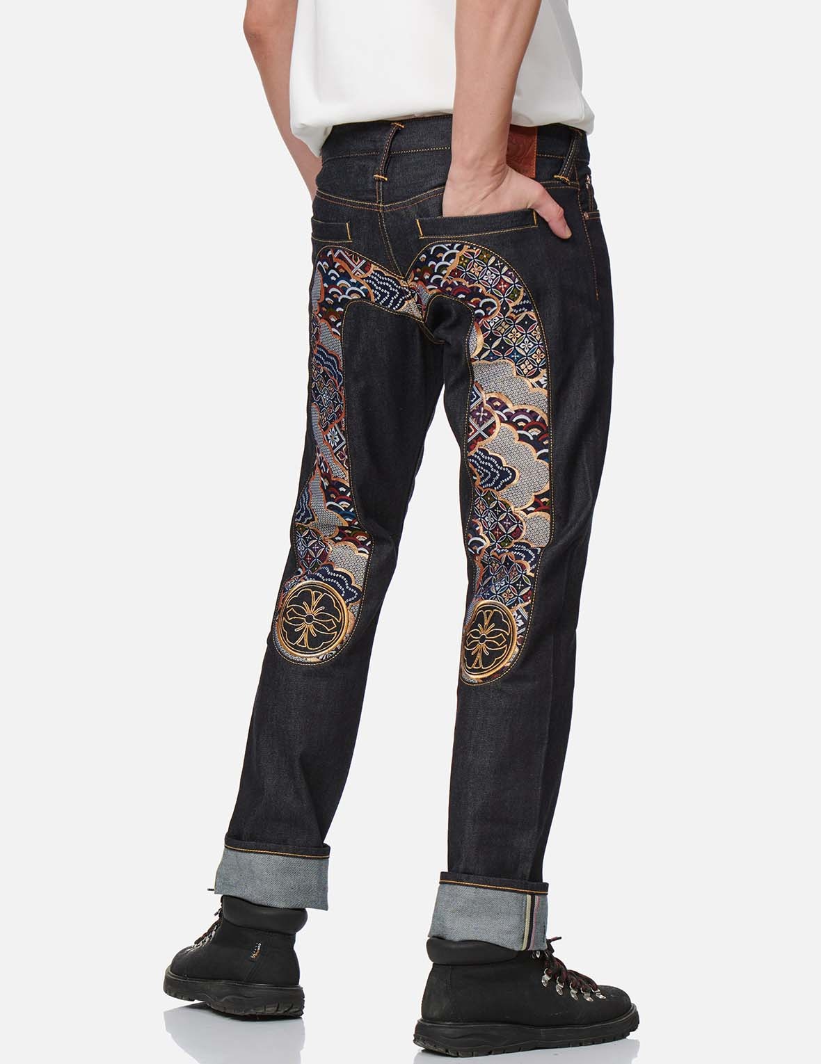 BROCADE DAICOCK INSERT REGULAR FIT JEANS #2008 - 5