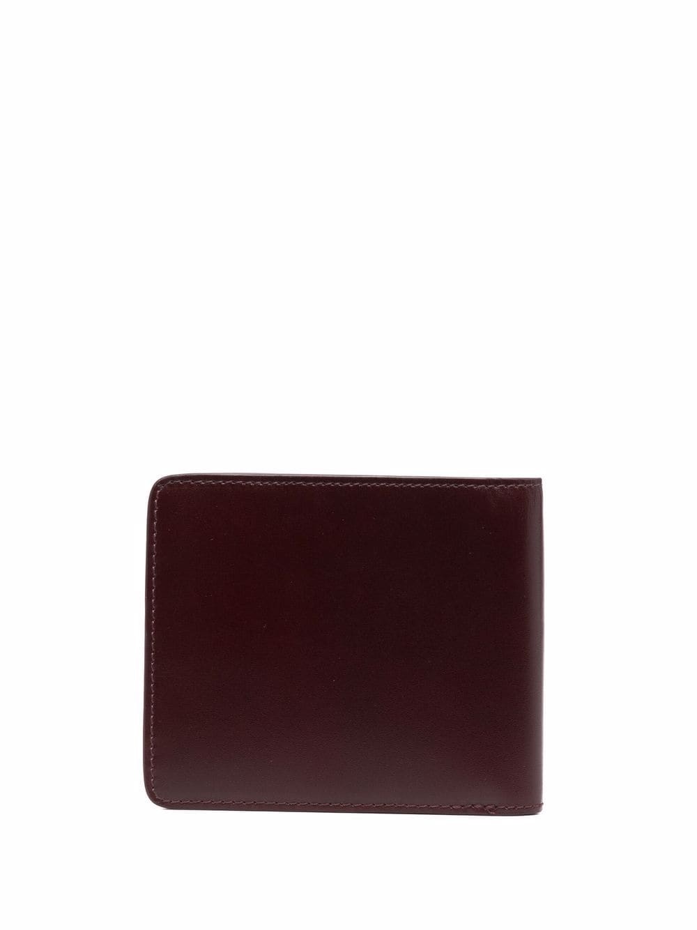 logo-print leather cardholder - 2