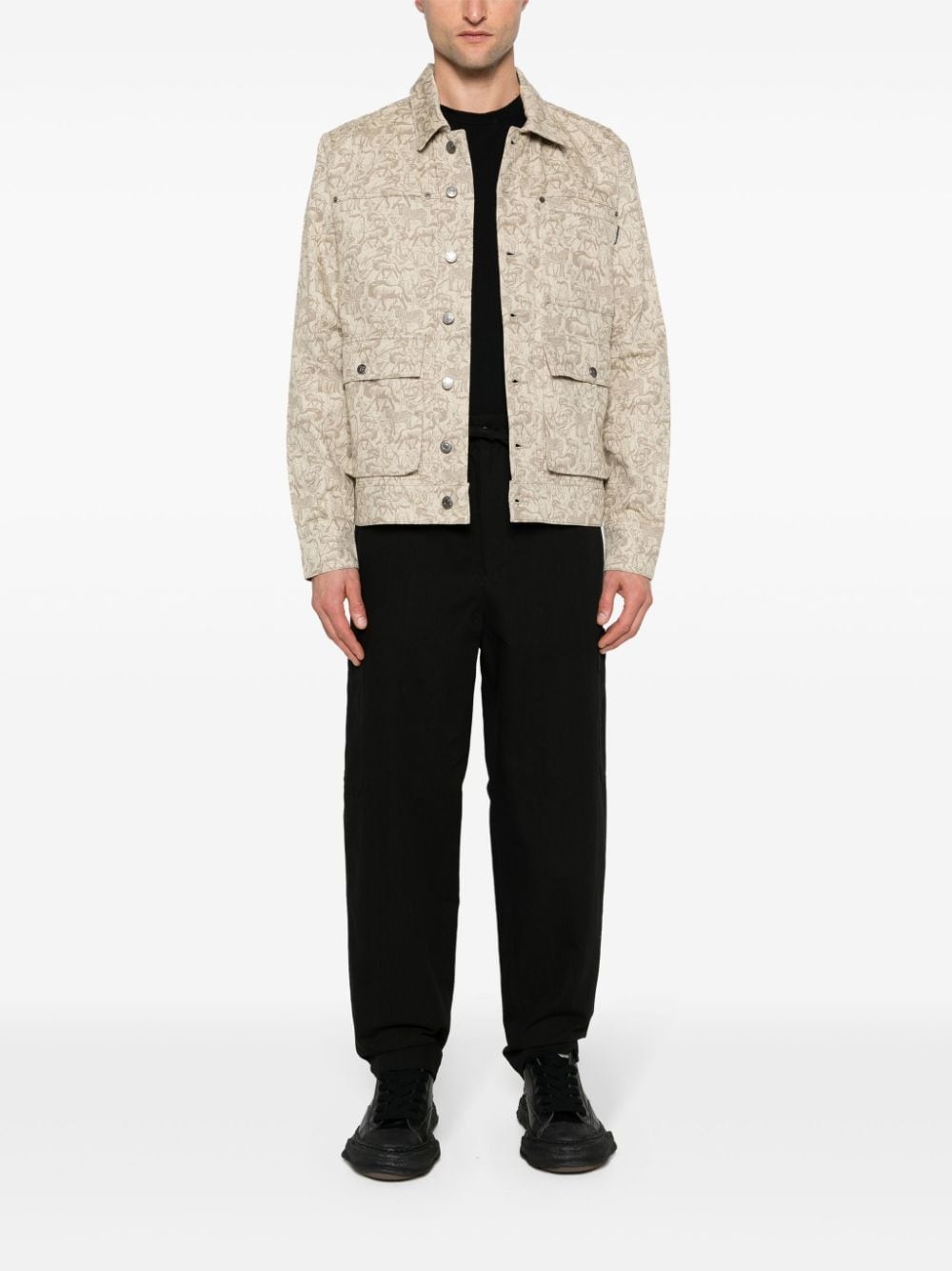 drawstring-fastening trousers - 2