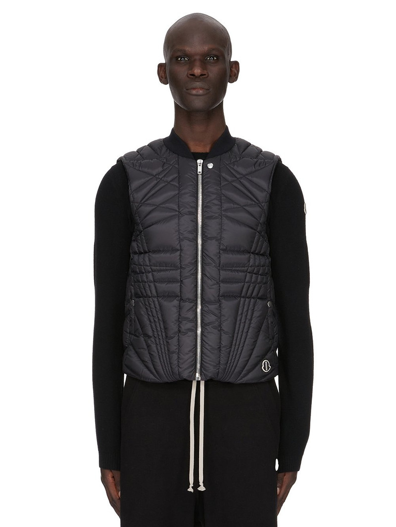 Moncler + Rick Owens Black Megapenta Flight Down Vest 10