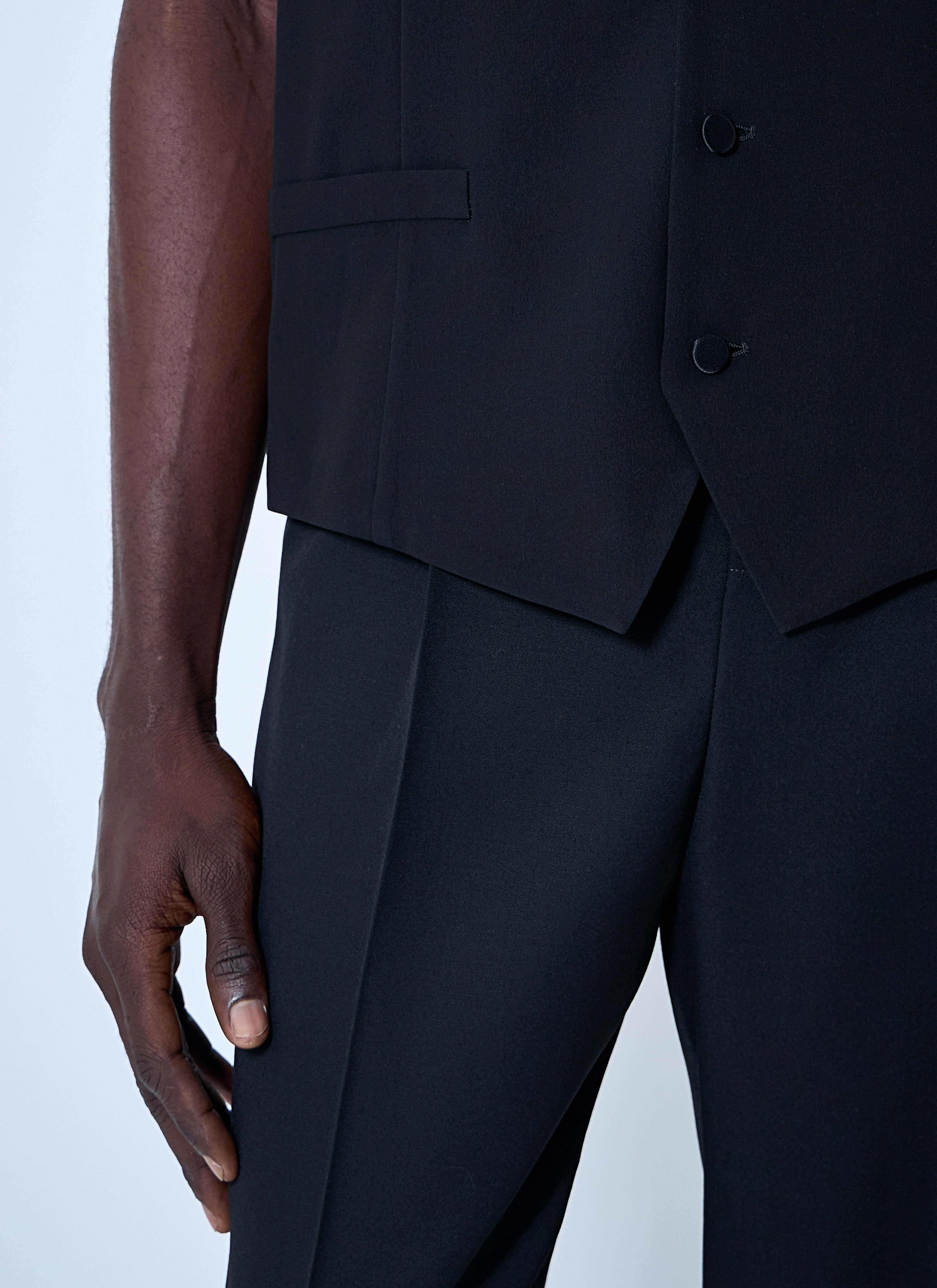 Silk Crepe Waistcoat - 5