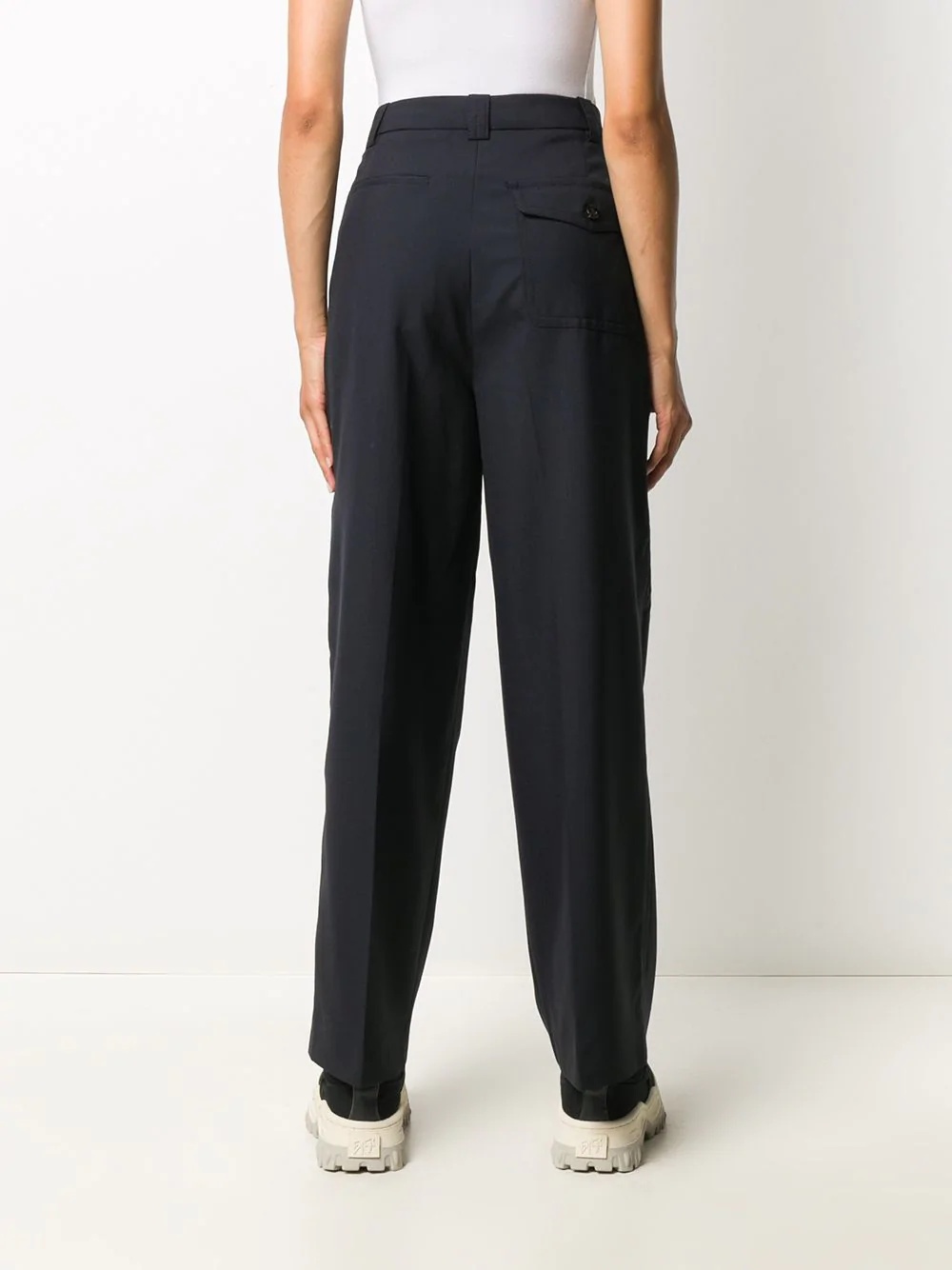 wide-leg tailored trousers - 4