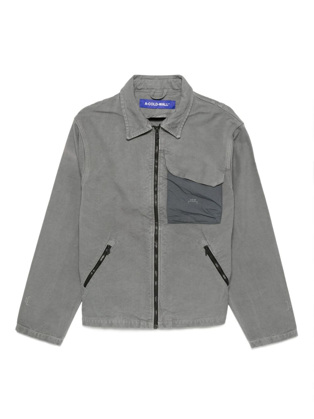 zip-fastening panelled jacket - 1