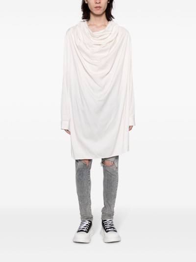 Julius draped-design long-sleeve shirt outlook