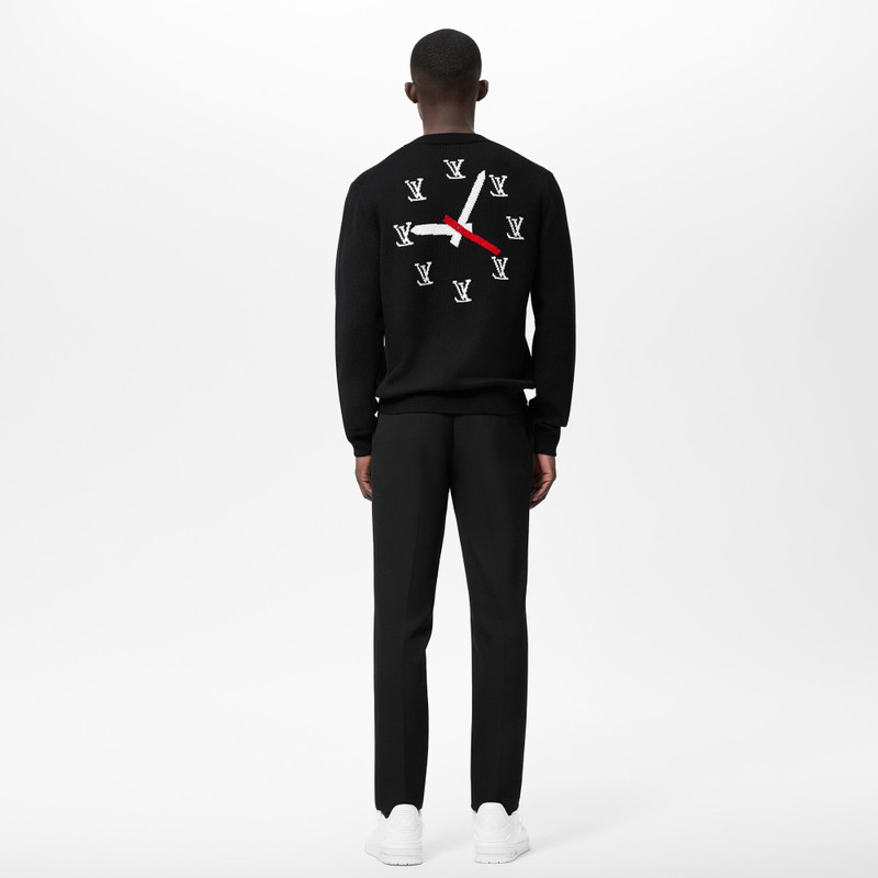 Clock Intarsia Pullover 3