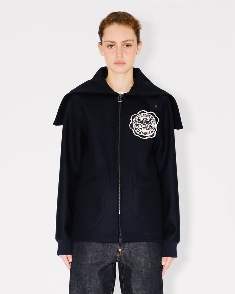 'KENZO Badges' peacoat in mixed wool 5