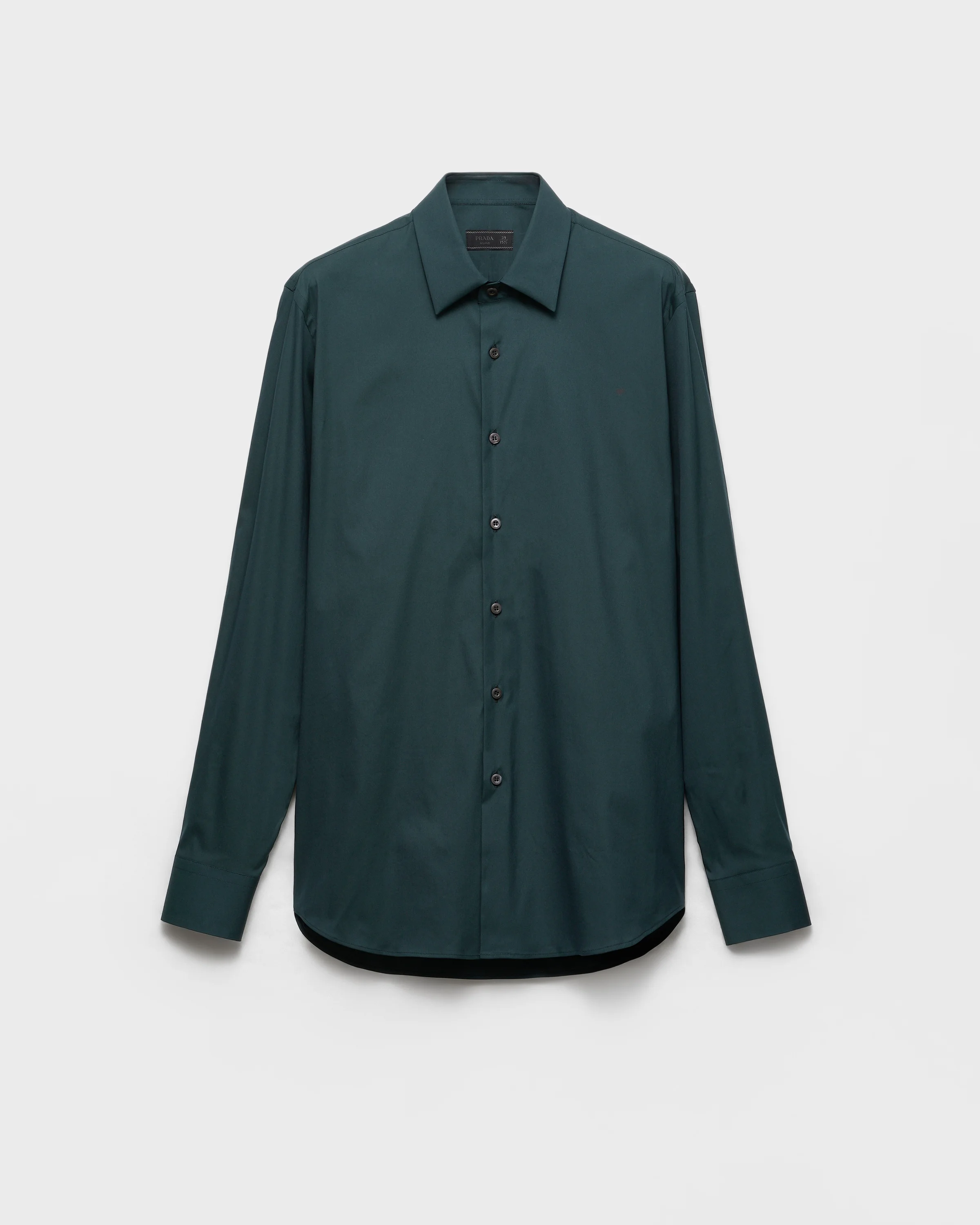 Stretch cotton shirt - 1