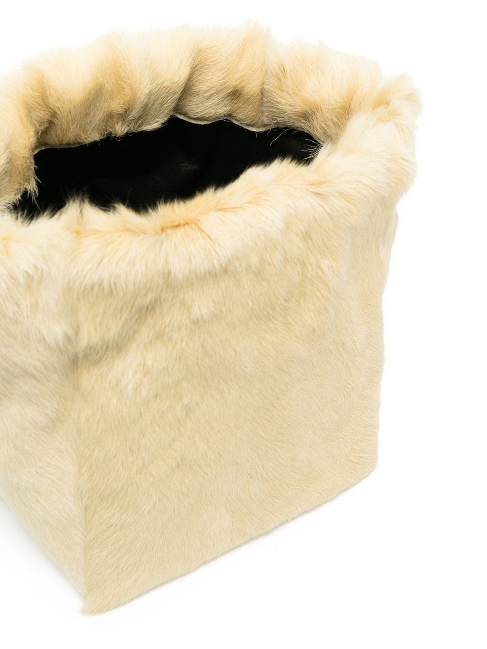 fur drawstring-fastening shoulder bag - 5