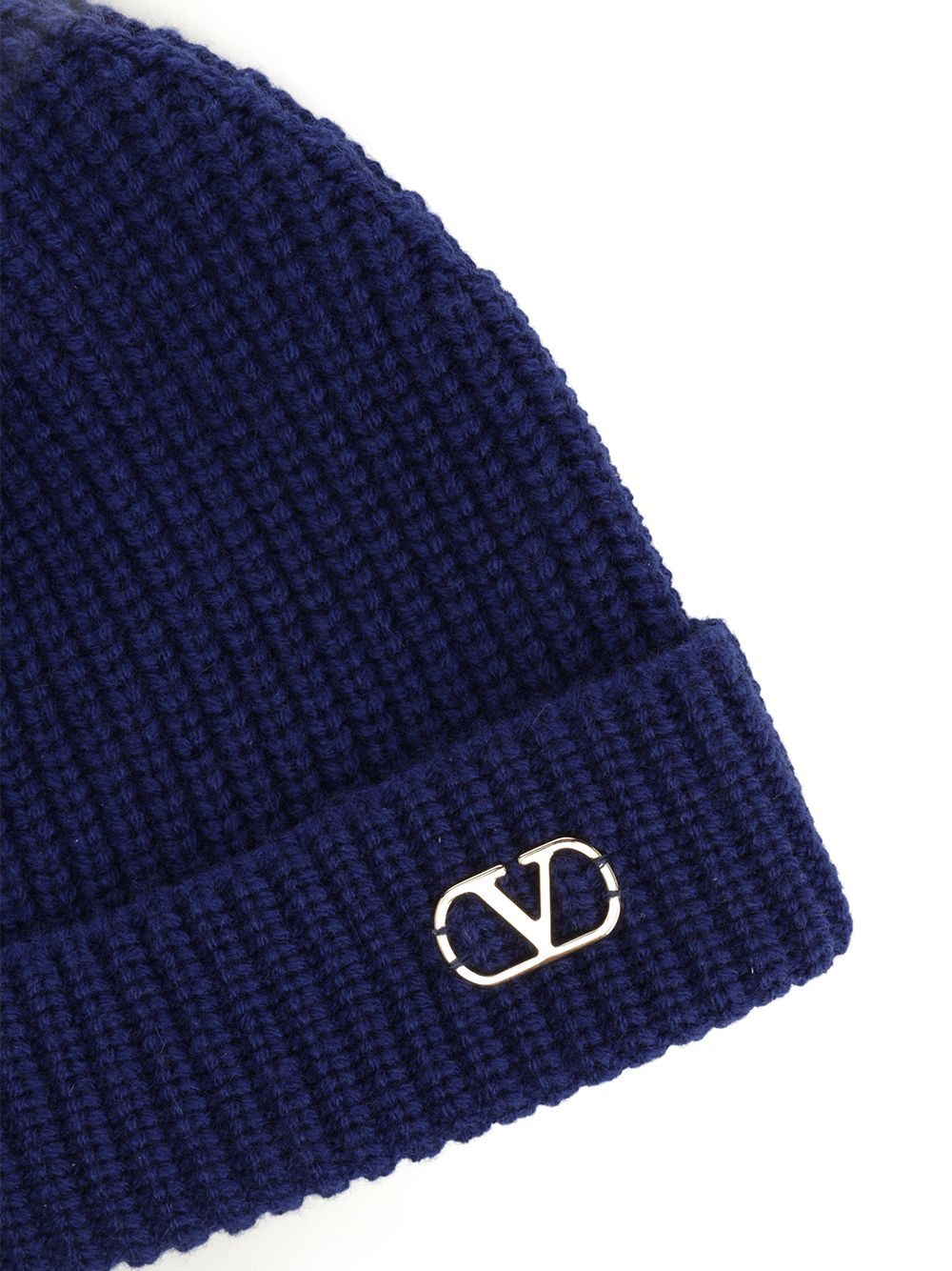 Beanie | Knitted | Cachemire / Vlogo Metal Hats Blue - 3