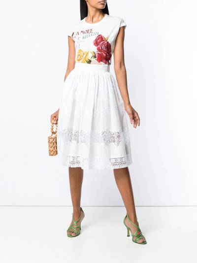 Dolce & Gabbana lace panel skirt outlook