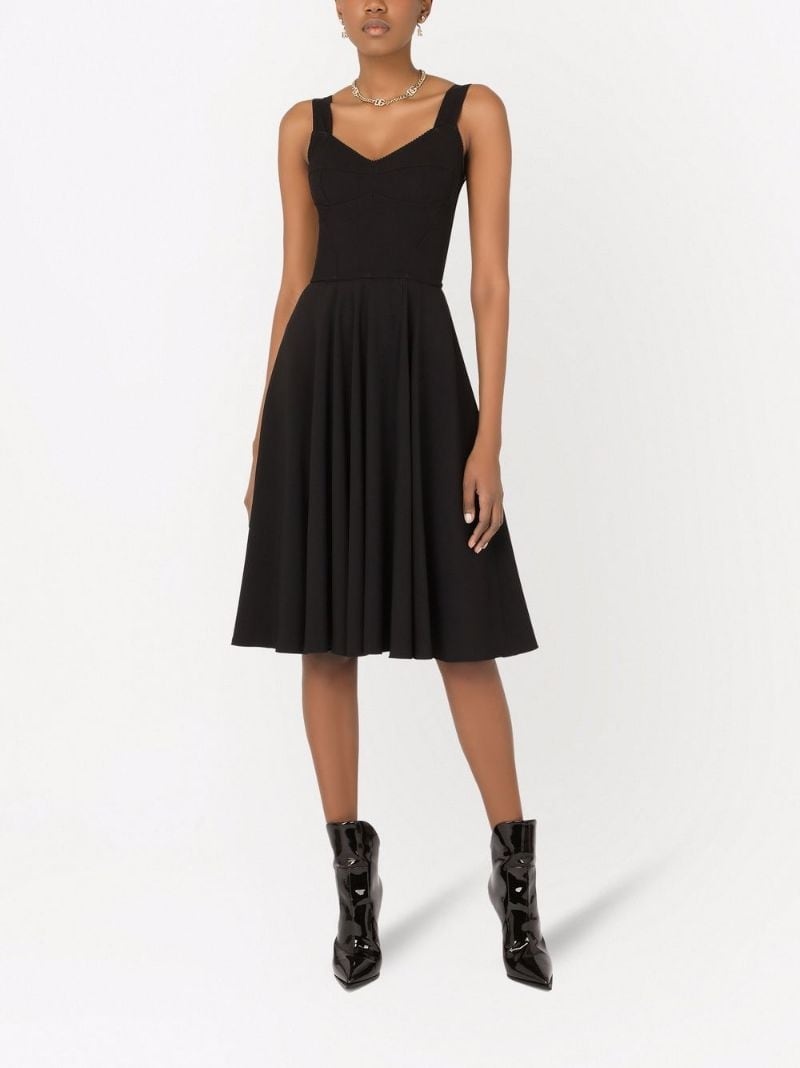 V-neck midi dress - 2