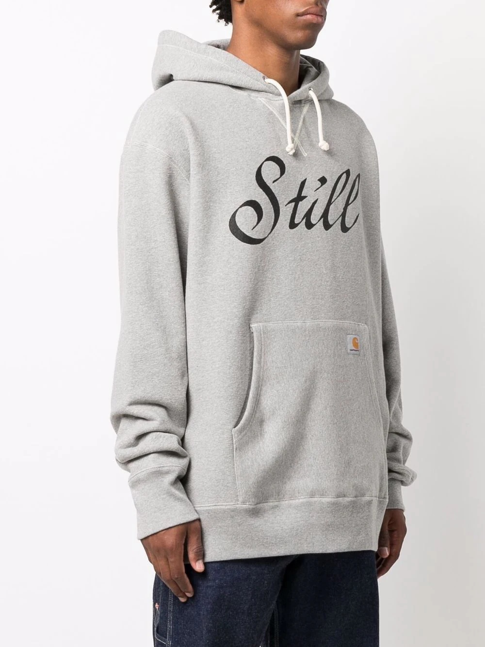 slogan-print hoodie - 3