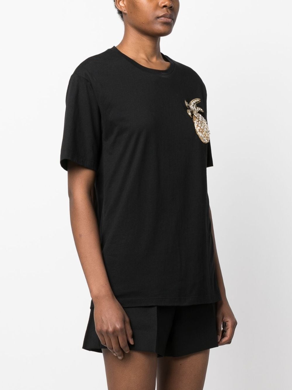 appliquÃ©-detail short-sleeve T-shirt - 3