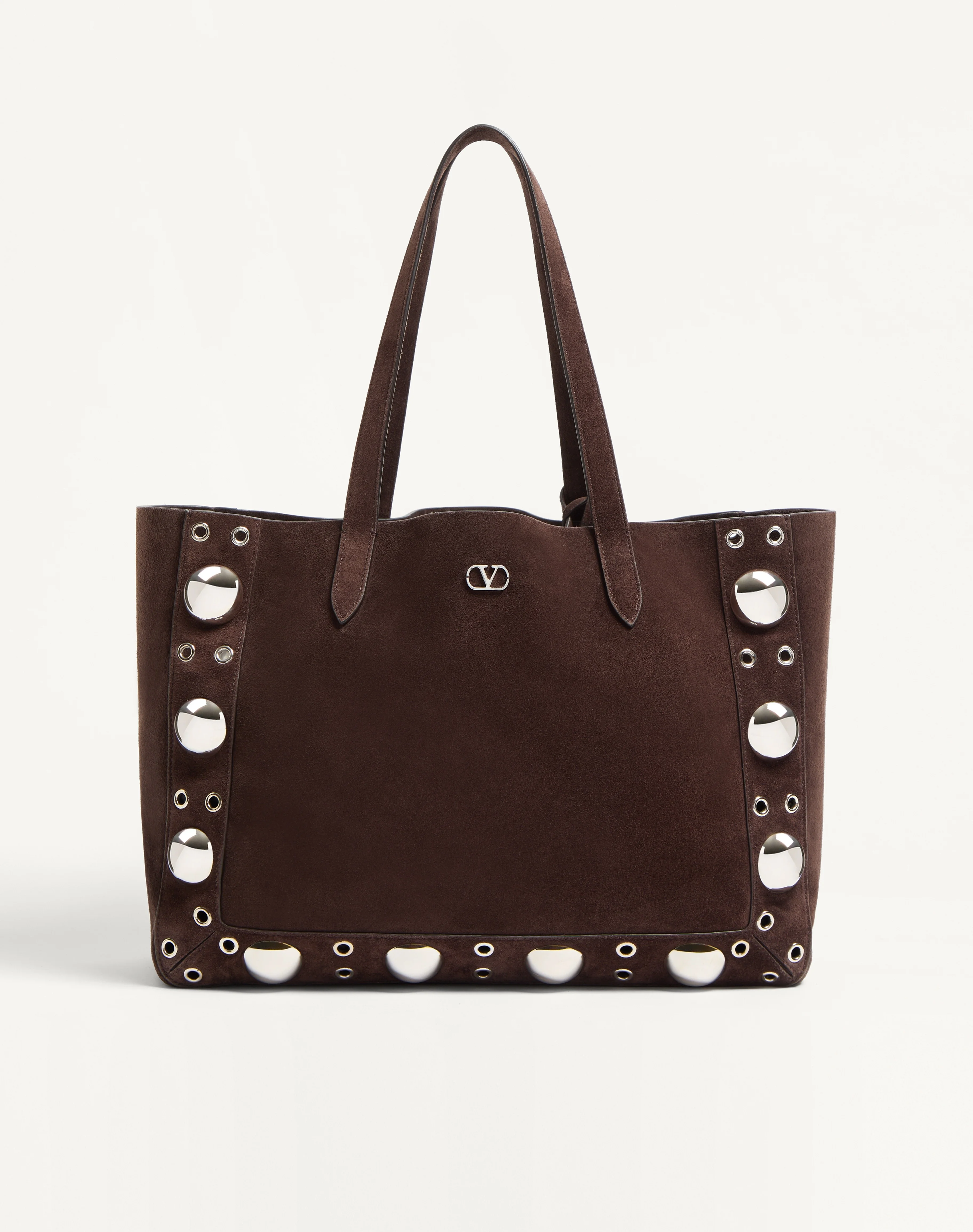 VALENTINO GARAVANI MEDIUM NELLCÔTE SUEDE SHOPPING BAG - 1