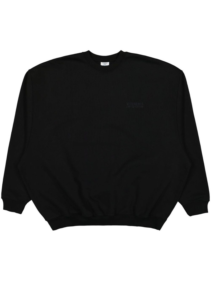 logo-embroidered sweatshirt 1