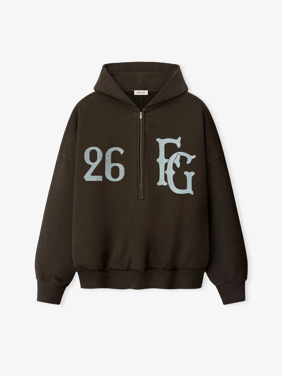 Baseball Club Half Zip Hoodie - 1