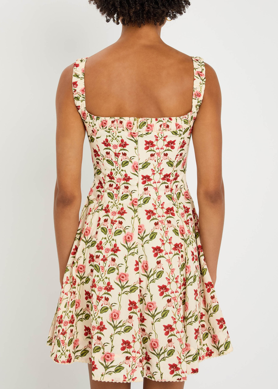 Agua BY Agua Bendita Moriche Canna Floral-print Cotton Mini Dress - 3