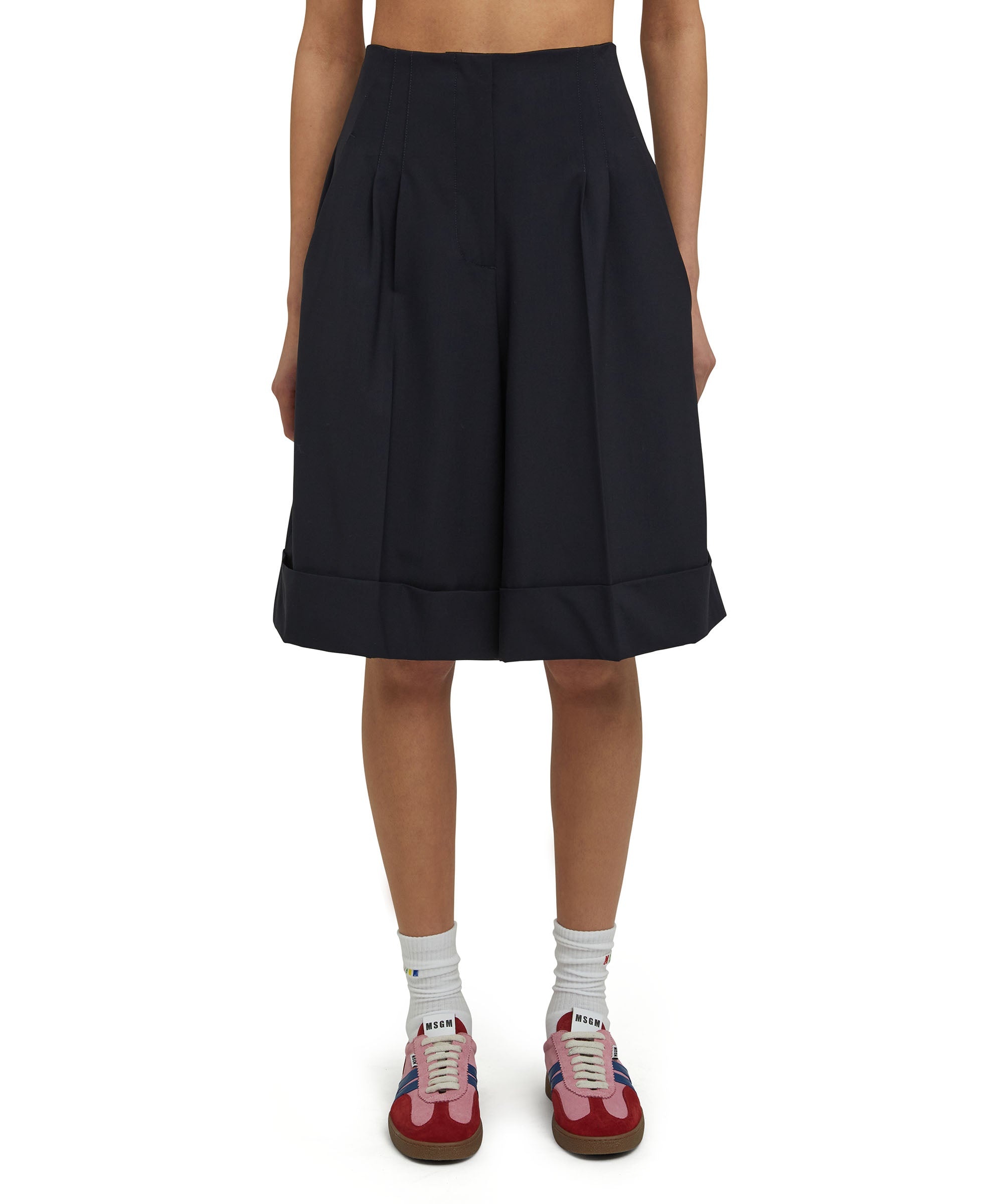 Virgin wool culotte pants "Wool Suiting" - 2