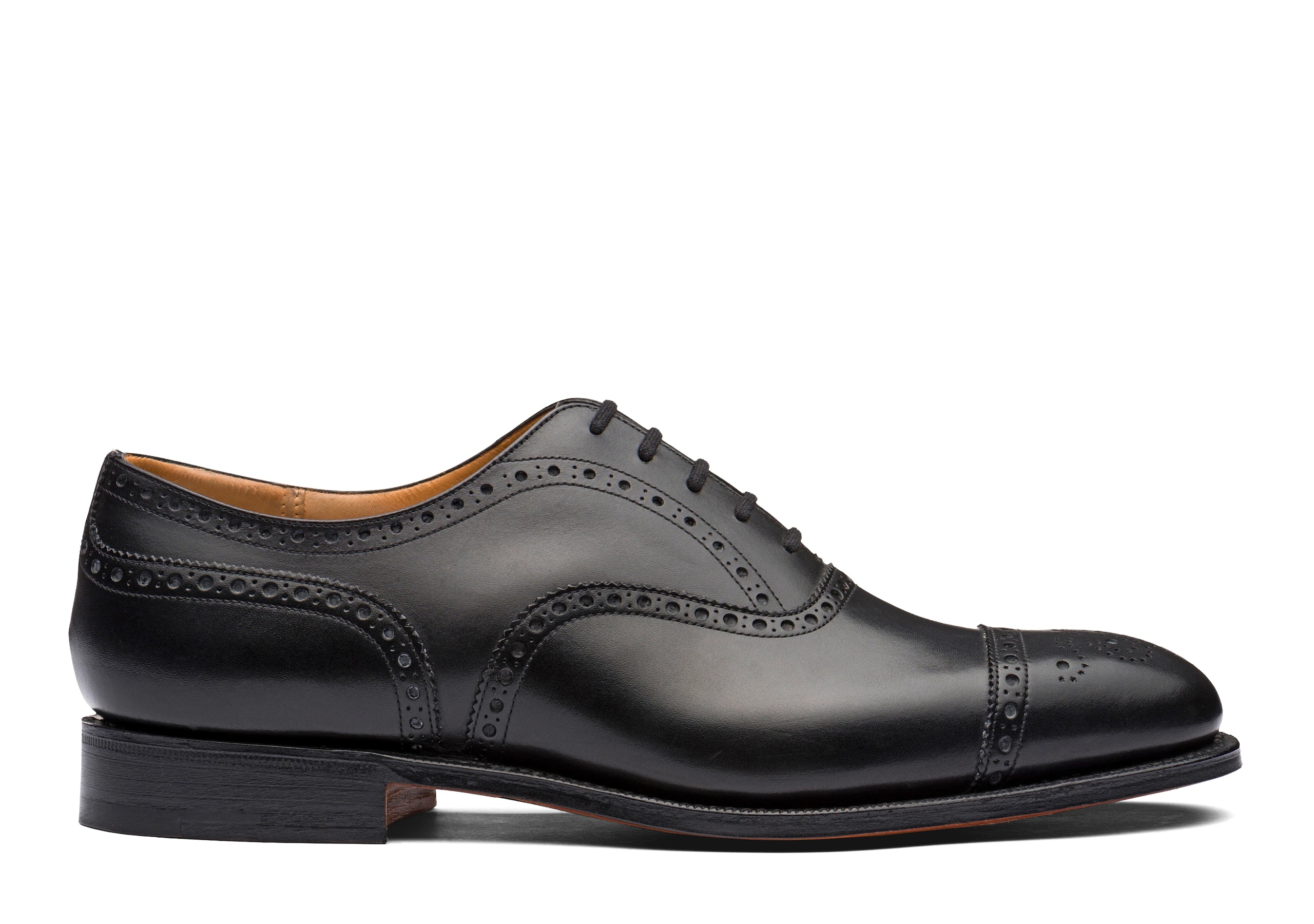 Diplomat 173, Calf Leather Oxford Brogue Black