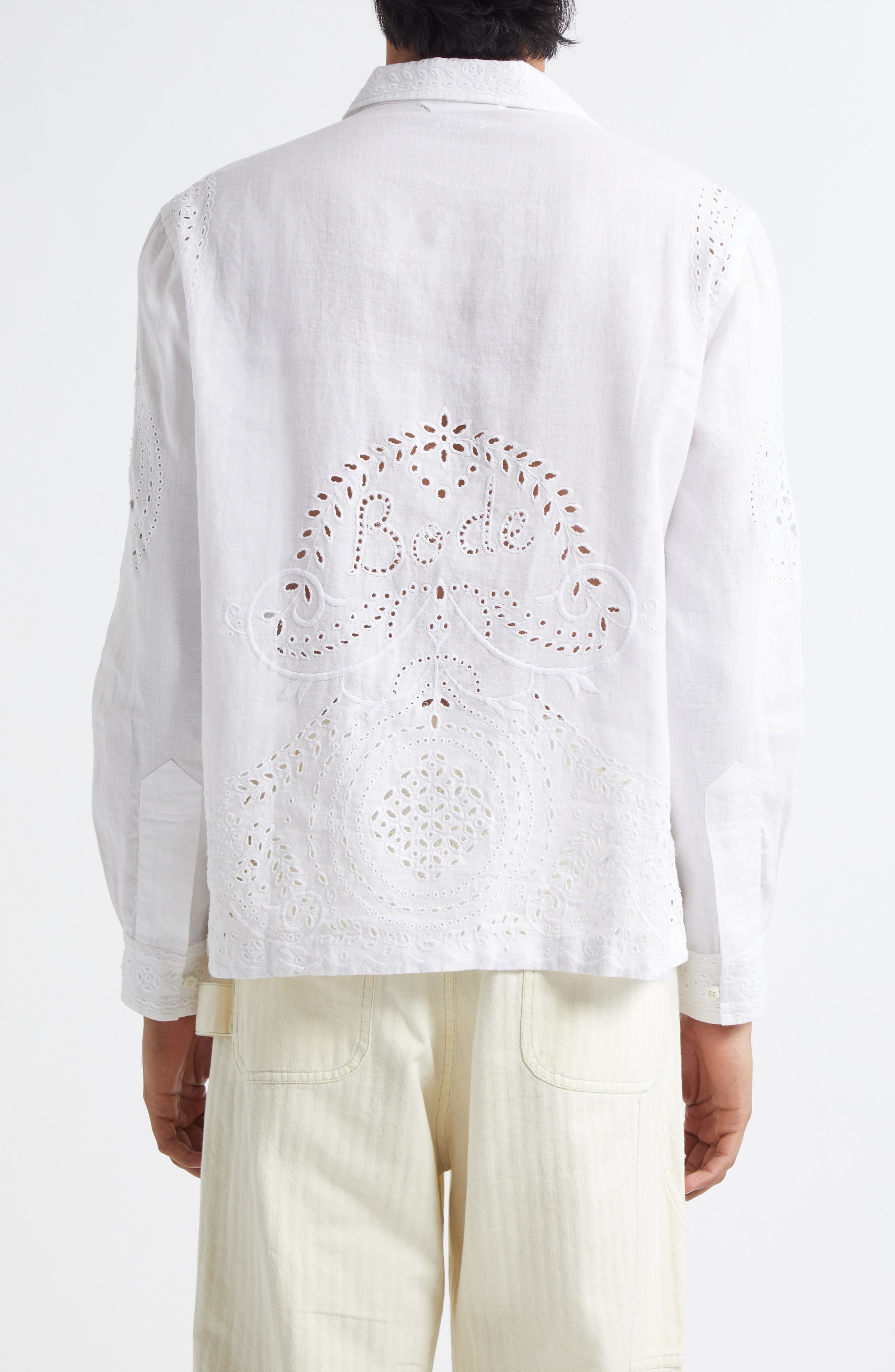Bode Belvoir Shirt in White at Nordstrom - 2