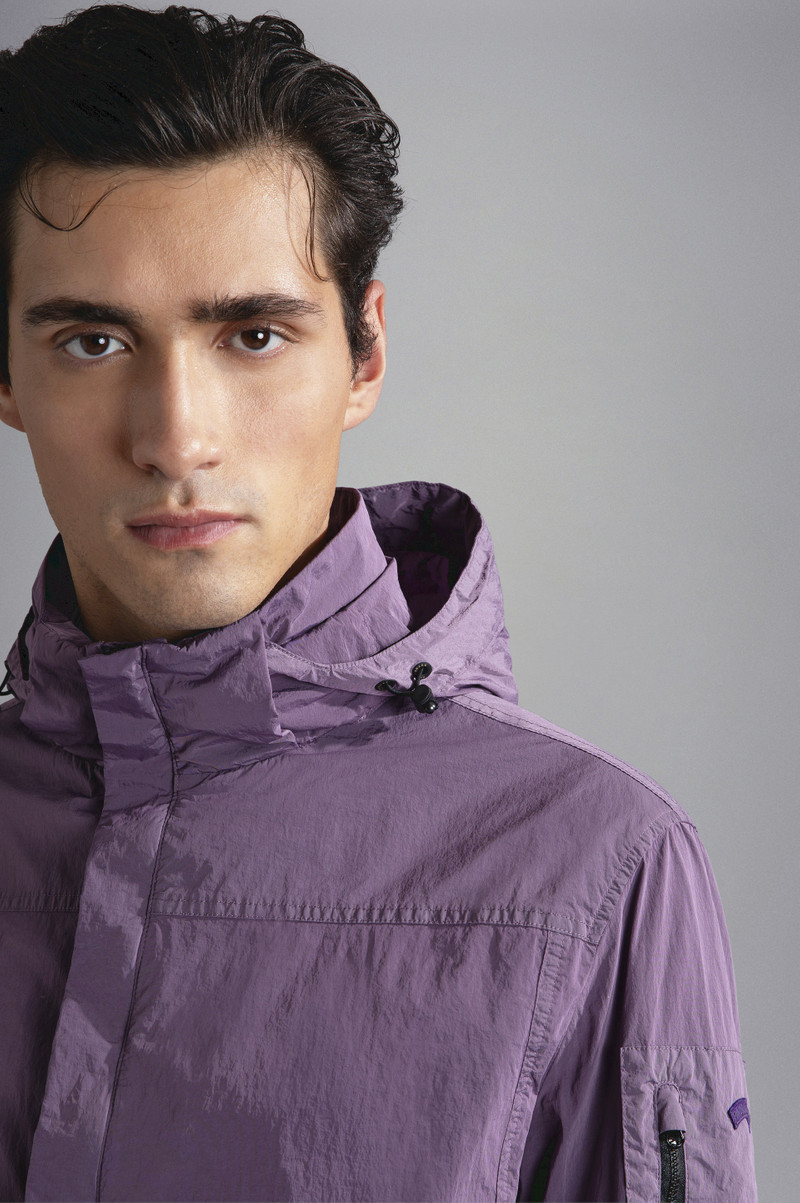 GARMENT DYED CRINCKLE NYLON WINDBREAKER 4