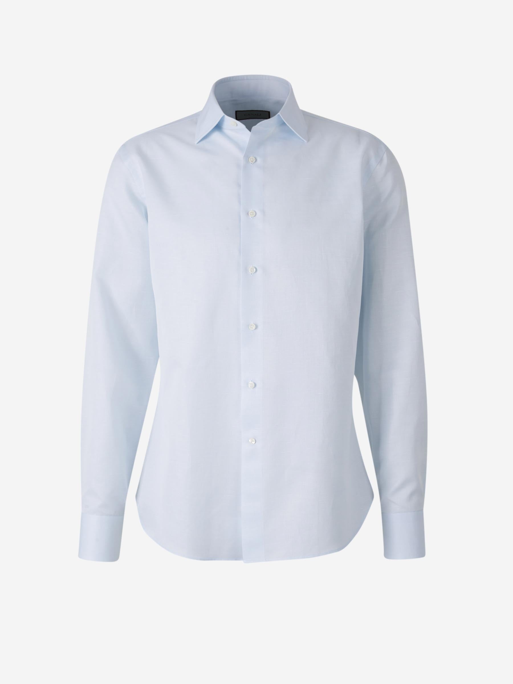 PLAIN LINEN SHIRT - 1