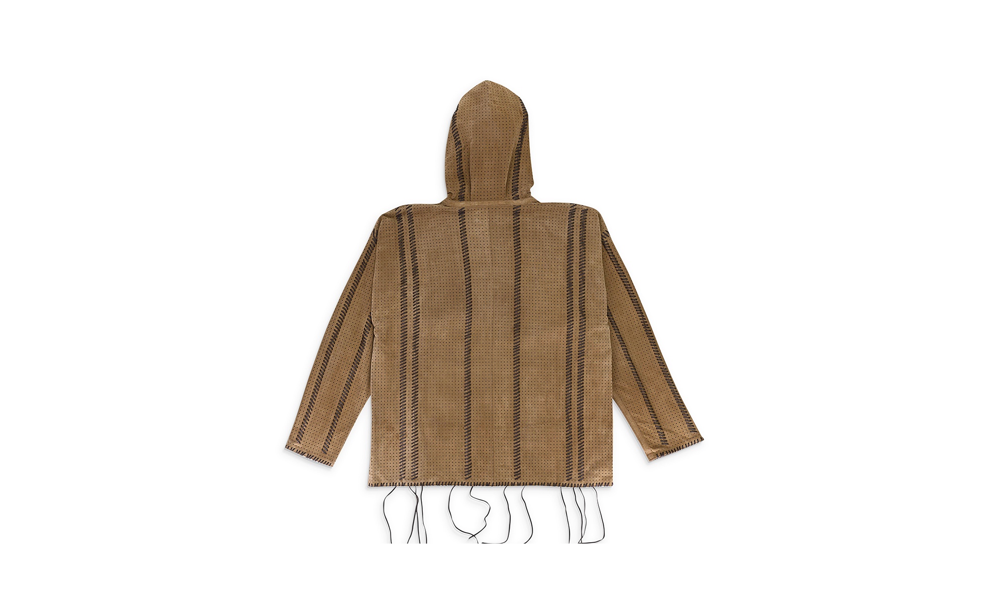 PERFORATED WHIP HOODIE "Mink/Charcoal" - 2