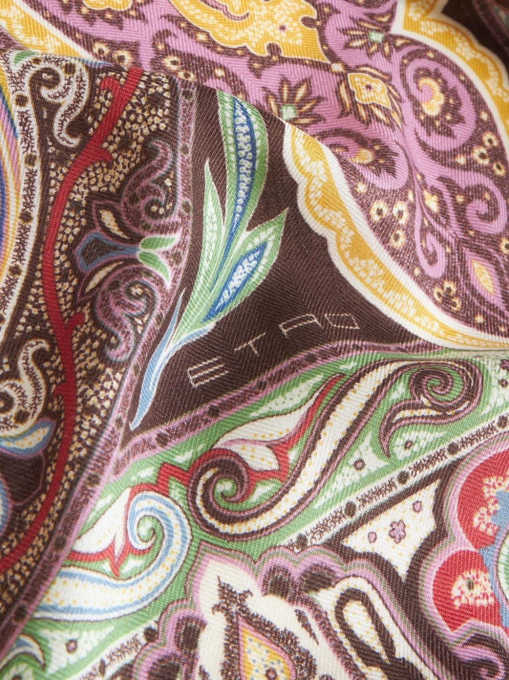 paisley-print cashmere-blend scarf - 2