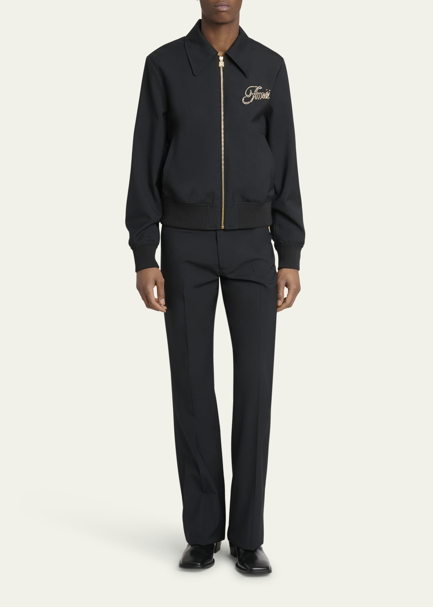 Men's Crystal Club Amiri Satin Blouson - 2