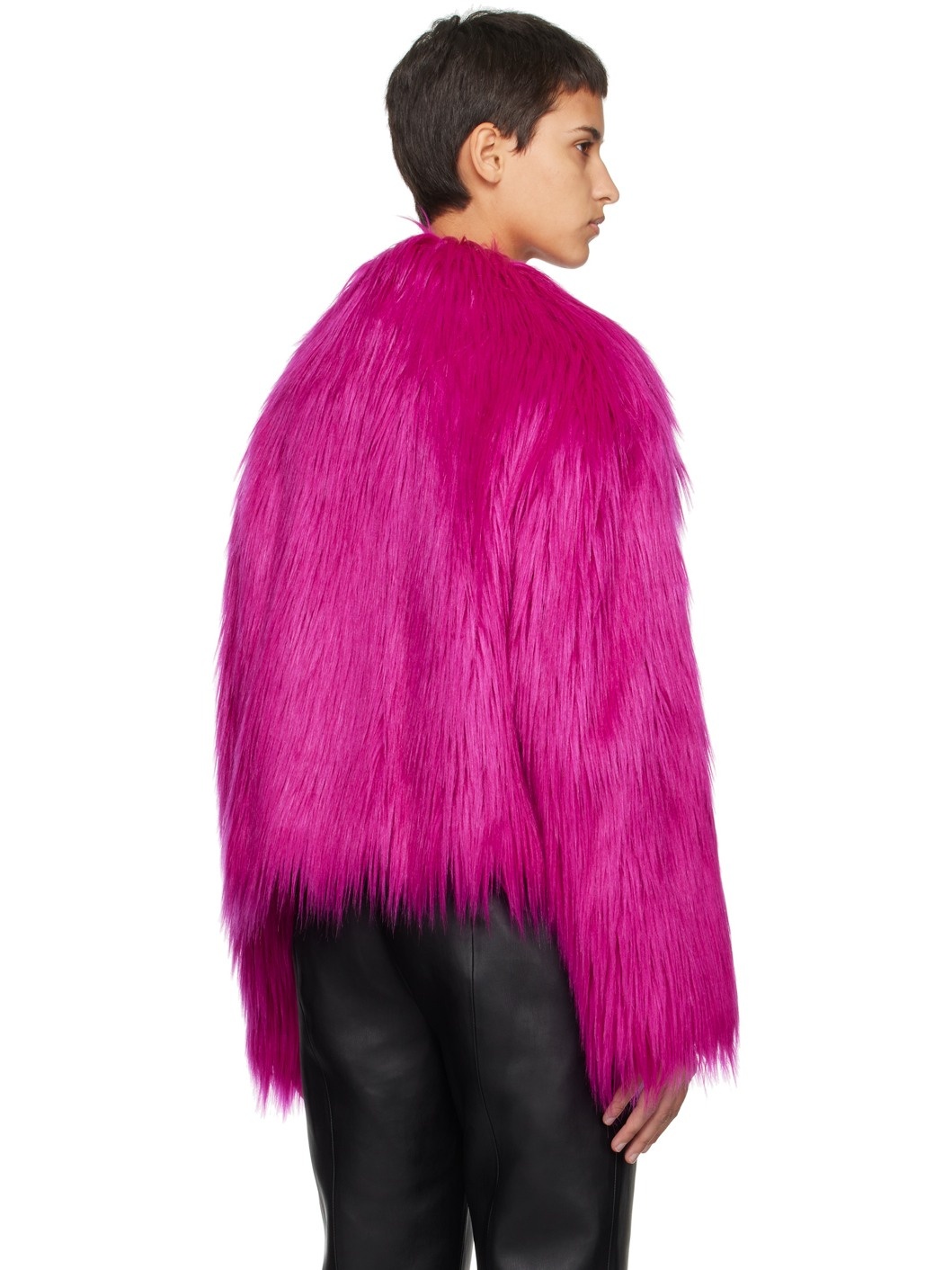 Pink Janet Faux-Fur Jacket - 3