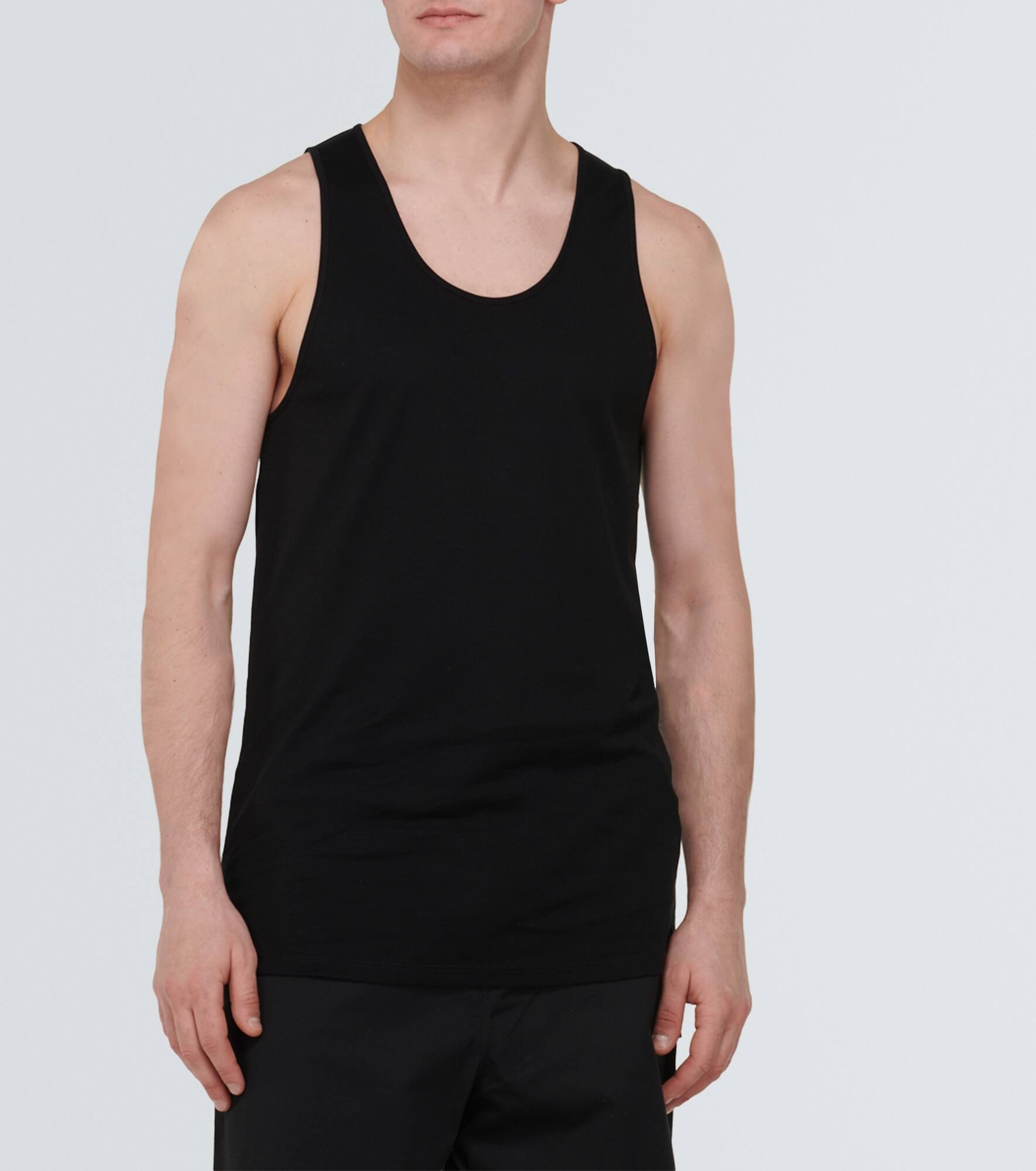 Ribbed-knit cotton jersey tank top - 3