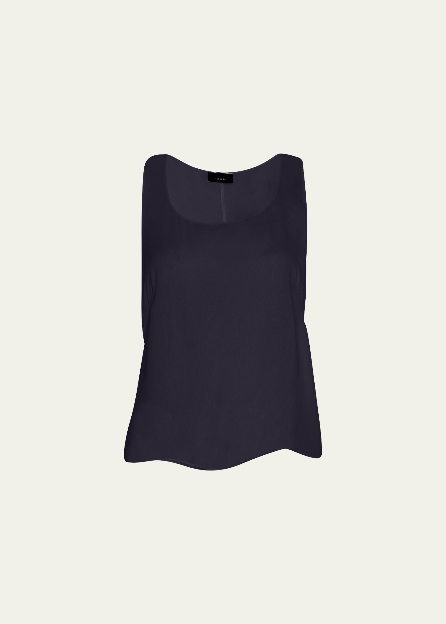 Sleeveless Silk Shell - 1