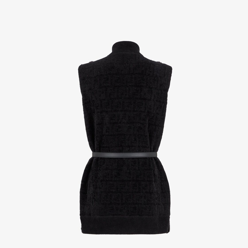 FENDI Black mink gilet outlook
