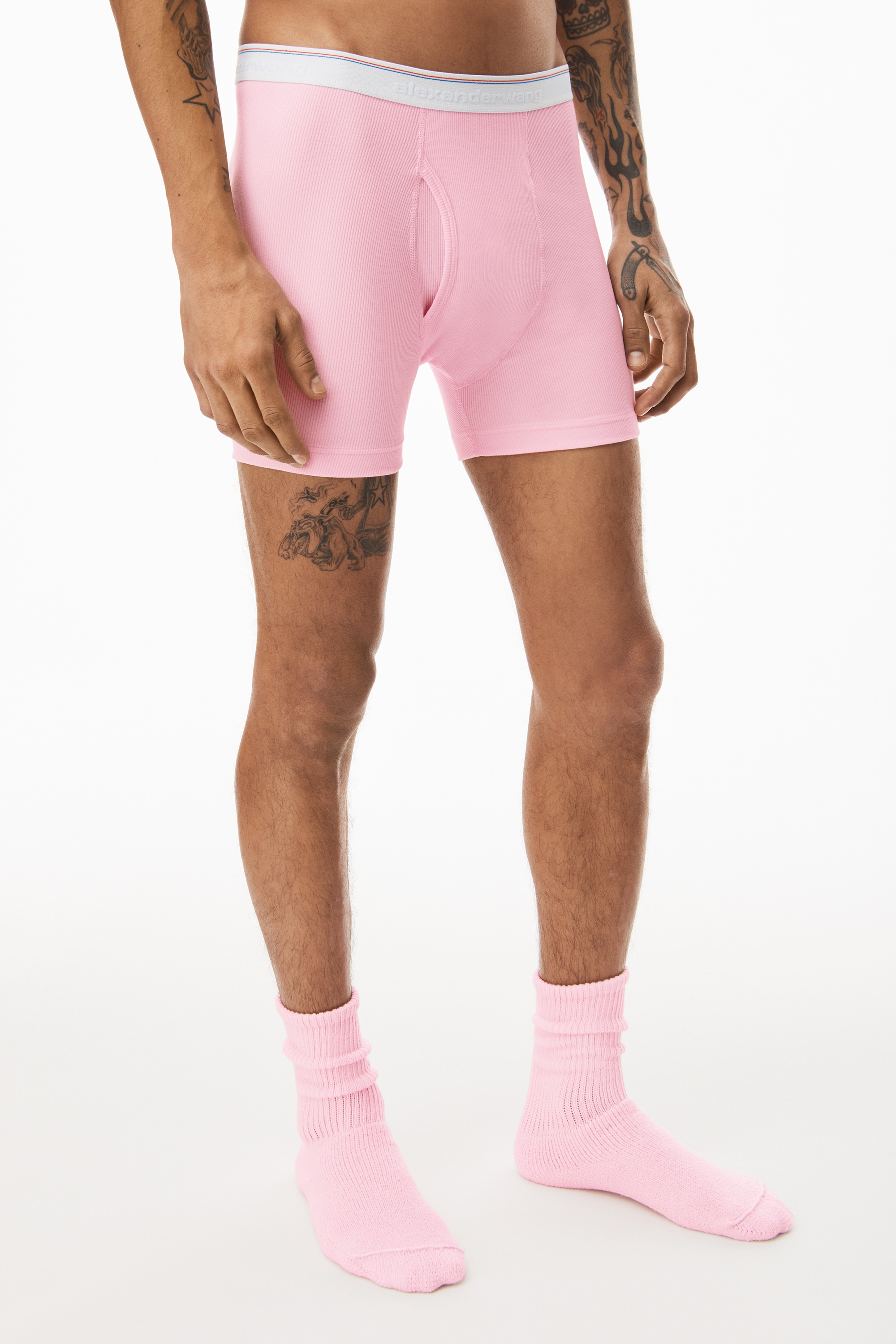 BOXER BRIEF IN RIBBED JERSEY - 3