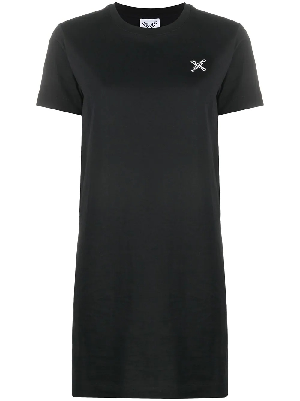 logo print T-shirt dress - 1