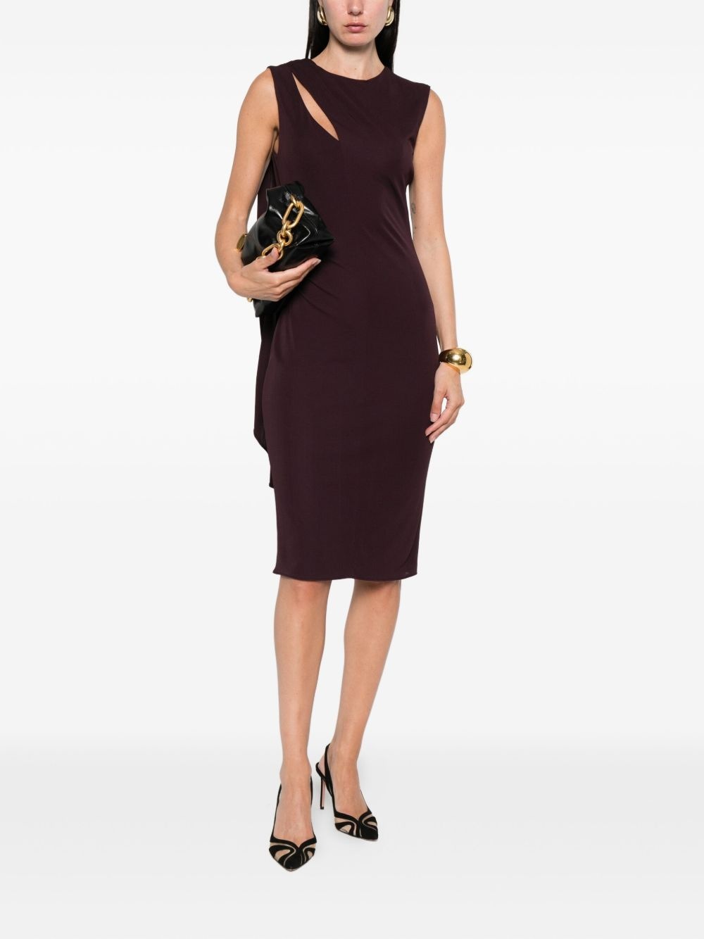 cut-out midi dress - 2