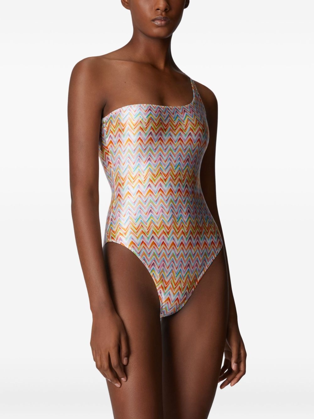 zigzag-pattern swimsuit - 2
